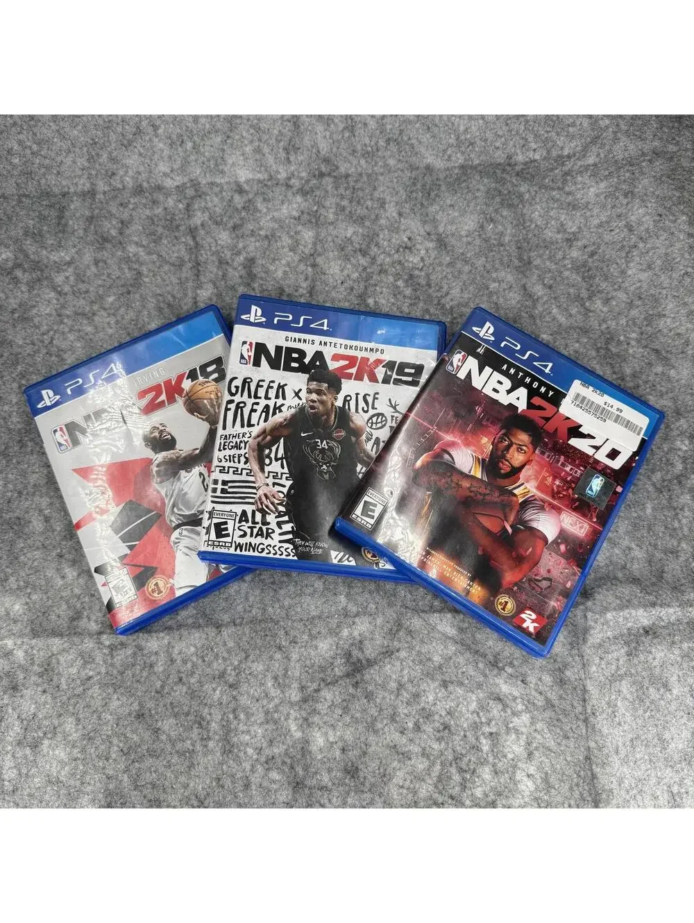 Bundle of 3 Play Station PS4 Video Games Basketball NBA2K18 NBA2K19 NBA2K20 608
